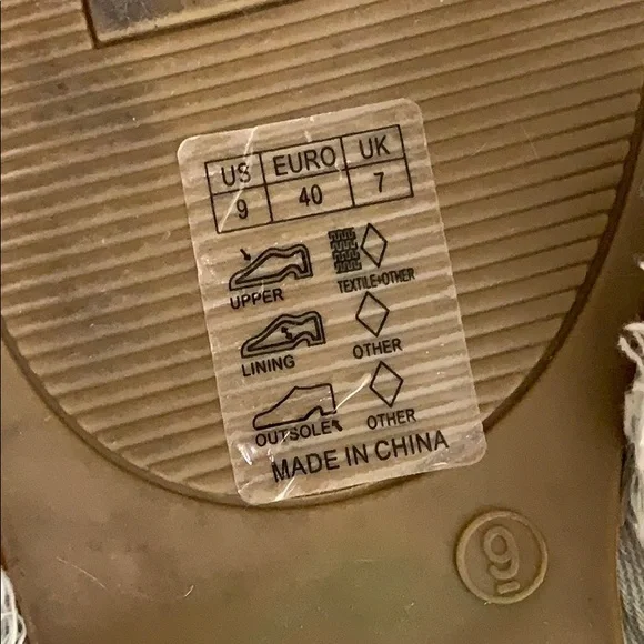 ⭐️🌸Capelli chambray raw hem criss cross slides - Picture 9 of 12